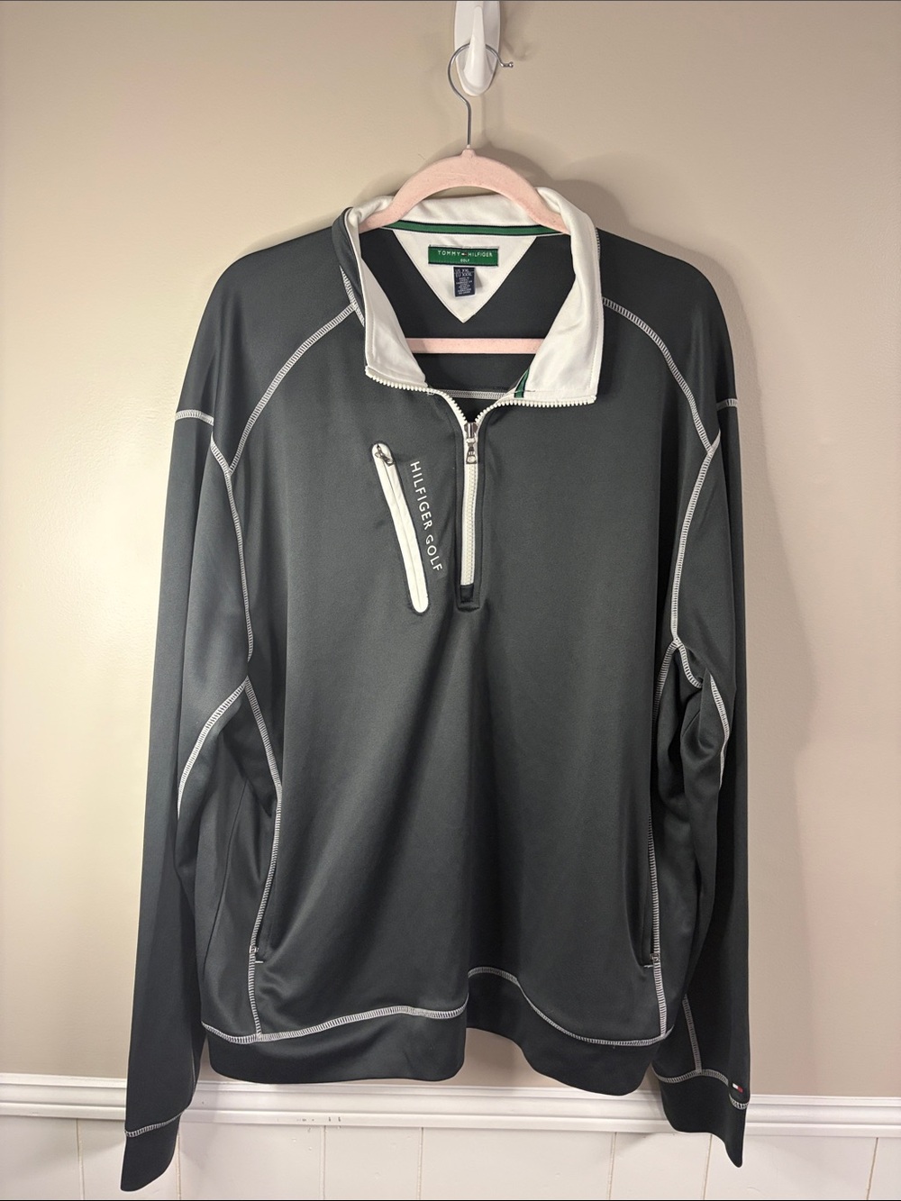 Tommy Hilfiger Black & White Performance Half-Zip Pullover